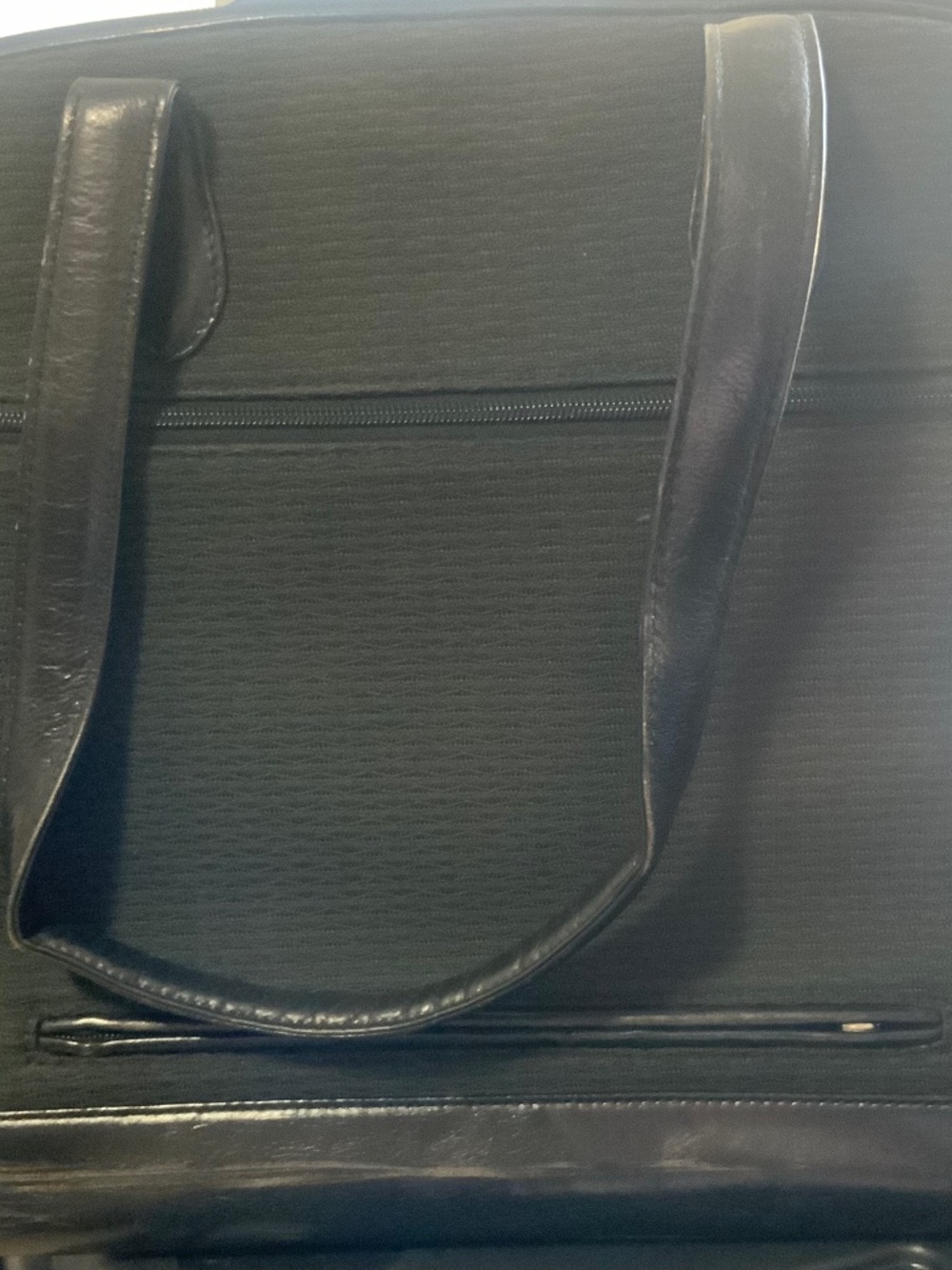 Genuine leather large purse/laptop bag